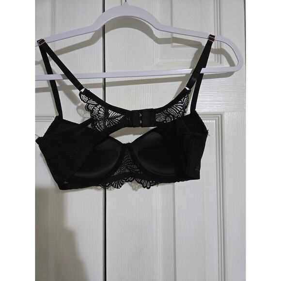 International intimates 34C women's lace black push up bra - Picture 5 of 9